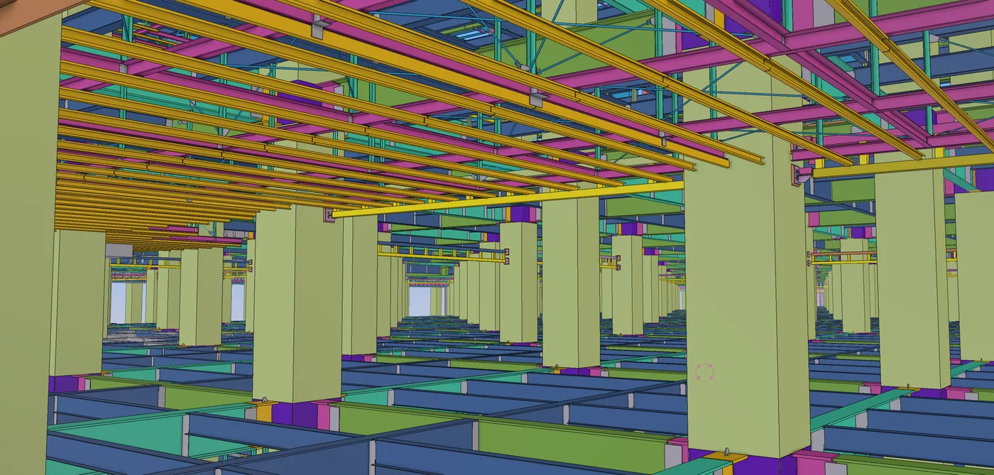 Trung Tâm Nghiên Cứu & Phát Triển Tsukuba - Mô hình 3D Tekla Structures